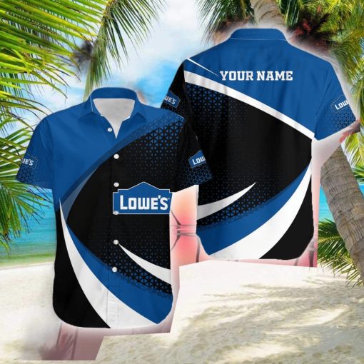 Custom Name lowe’s Logo Stylish 3D Hawaiian Shirt Gift For Men Women