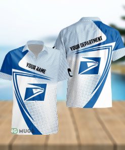 Custom Name usps Style 6 Logo Trademark 3D Hawaiian Shirt For Men And Women Gift