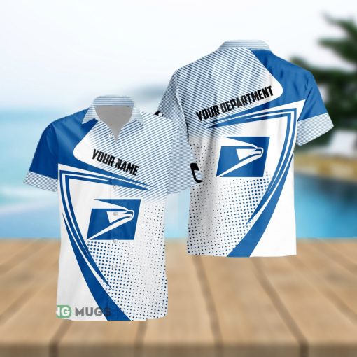 Custom Name usps Style 6 Logo Trademark 3D Hawaiian Shirt For Men And Women Gift