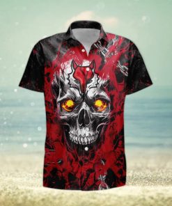 Custom Number And Name Marist Red Foxes Gothic Halloween Hawaiian Shirt For Men And Women Gift Beach