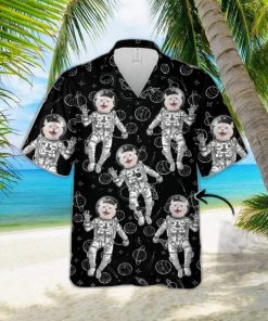 Custom Photo Pet Sunflower And Green Pattern Personalized Hawaiian Shirt For Men And Women