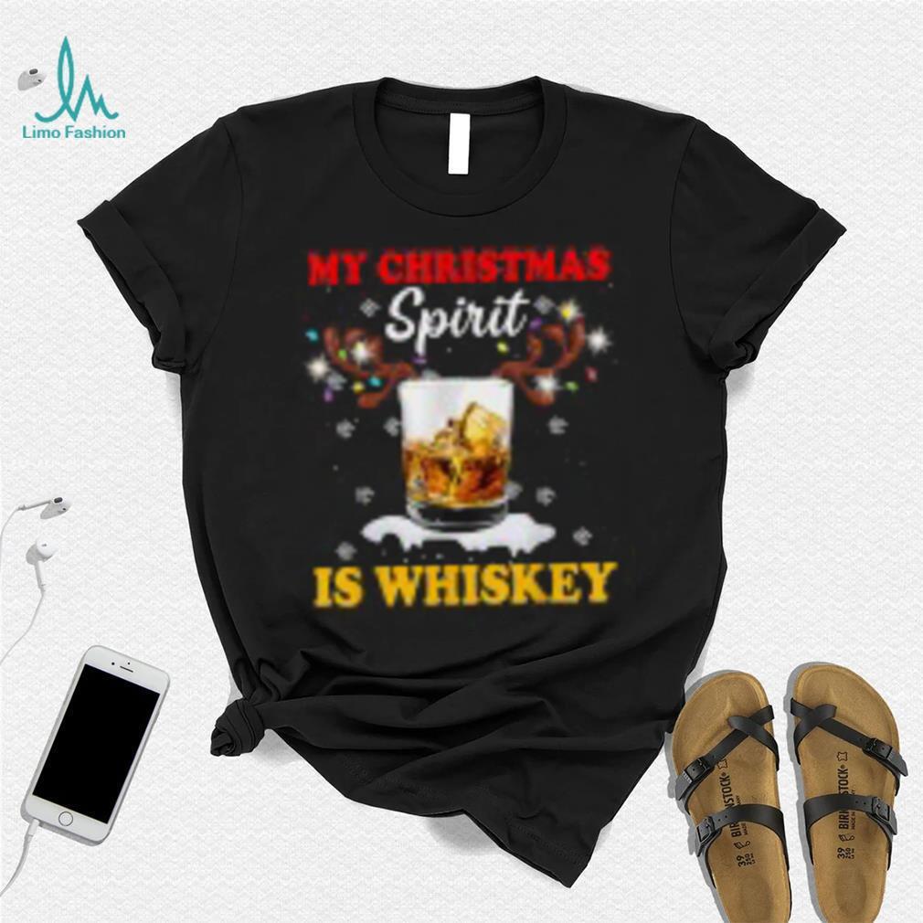 Custom Wine Santa My Christmas Spirit Is Whiskey T Shirt Classic Custom Wine Santa My Christmas Spirit Is Whiskey T Shirt Classic