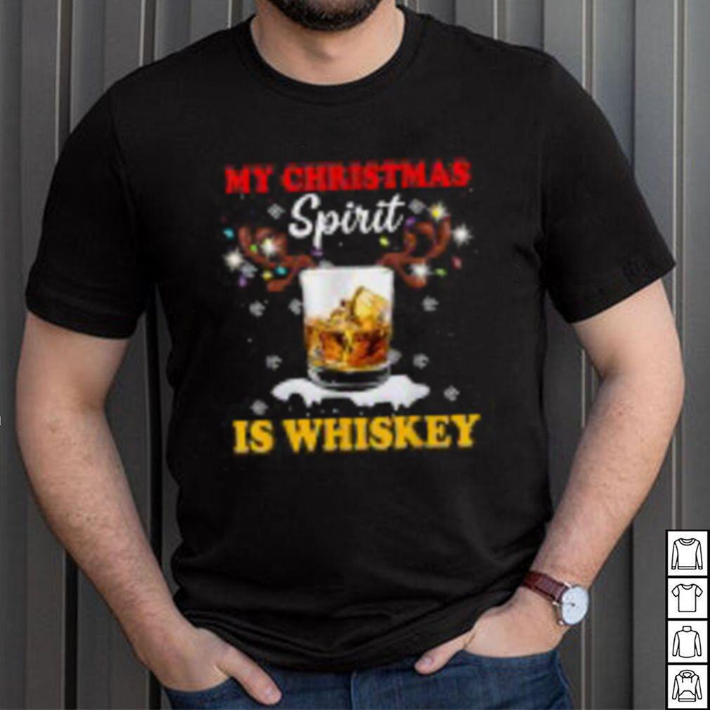 Custom Wine Santa My Christmas Spirit Is Whiskey T Shirt Classic Custom Wine Santa My Christmas Spirit Is Whiskey T Shirt Classic