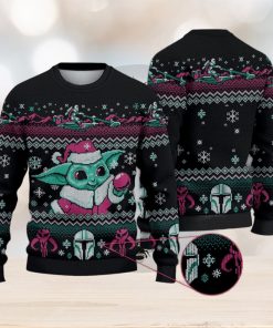 Cute Baby Yoda Christmas Sweater 3D All Over Printed Ugly Christmas Sweater