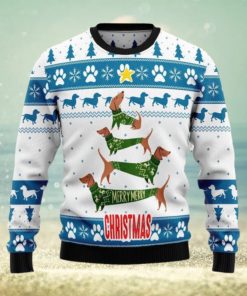 Cute Dachshund Ugly Christmas Sweater For Men And Women