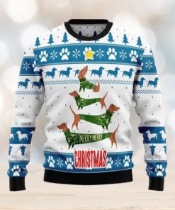 Cute Dachshund Ugly Christmas Sweater For Men And Women