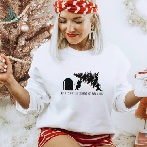 Cute Disney Christmas not a creature was stirring shirt