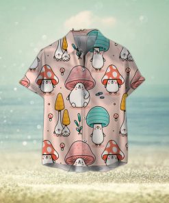 Cute Mushroom Unisex 3D Hawaiian Shirt Top Gift For Men And Women Holiday