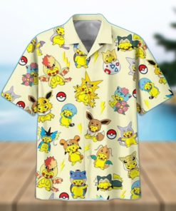 Cute Pikachu Pokemon Hawaiian Shirt Trendy Summer Gift