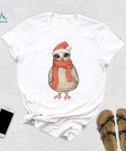 Cute owl Merry Christmas T shirt