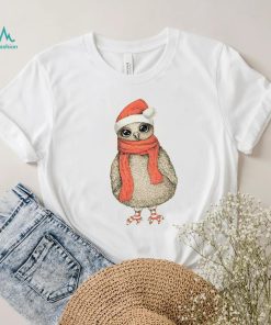 Cute owl Merry Christmas T shirt