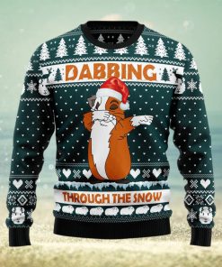 Dabbing Through The Snow Guinea Pig Ugly Christmas Sweater Gift Men Women