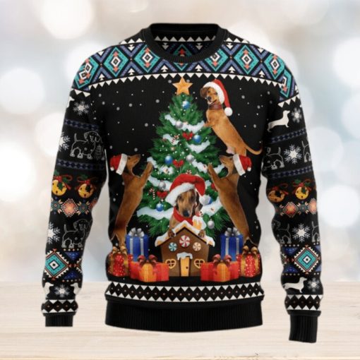 Dachshund Christmas Tree Ugly Sweater