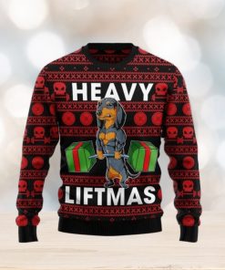 Dachshund Heavy Liftmas Ugly Sweater For Christmas