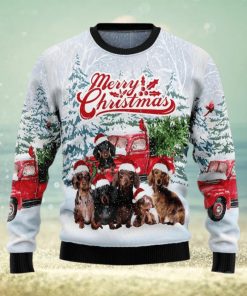 Dachshund Merry Ugly Sweater For Christmas