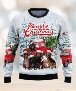 Dachshund Merry Ugly Sweater For Christmas