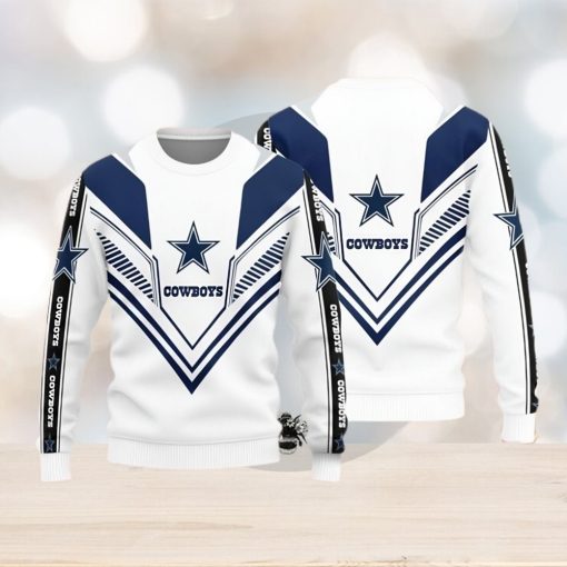 Dallas Cowboys Basic Ugly Christmas Sweater For Fans - Limotees