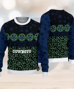 Dallas Cowboys Christmas Pattern 3D Candle Ugly Sweater