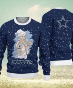 Dallas Cowboys Christmas Santa Claus Tattoo Ugly Christmas Sweater Cute Christmas Gift