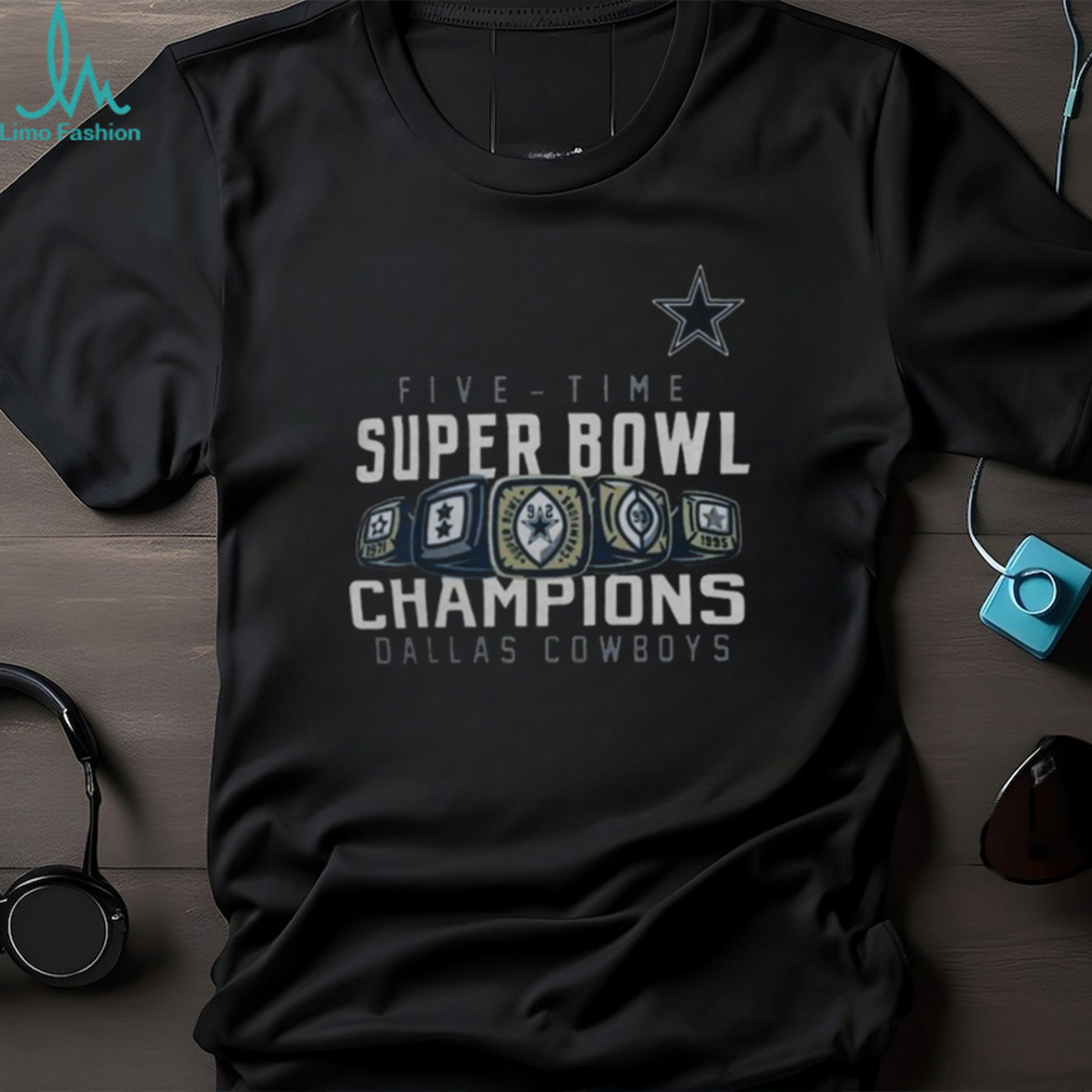 Dallas Cowboys Five time Super Bowl Champions 2023 T shirt - Limotees