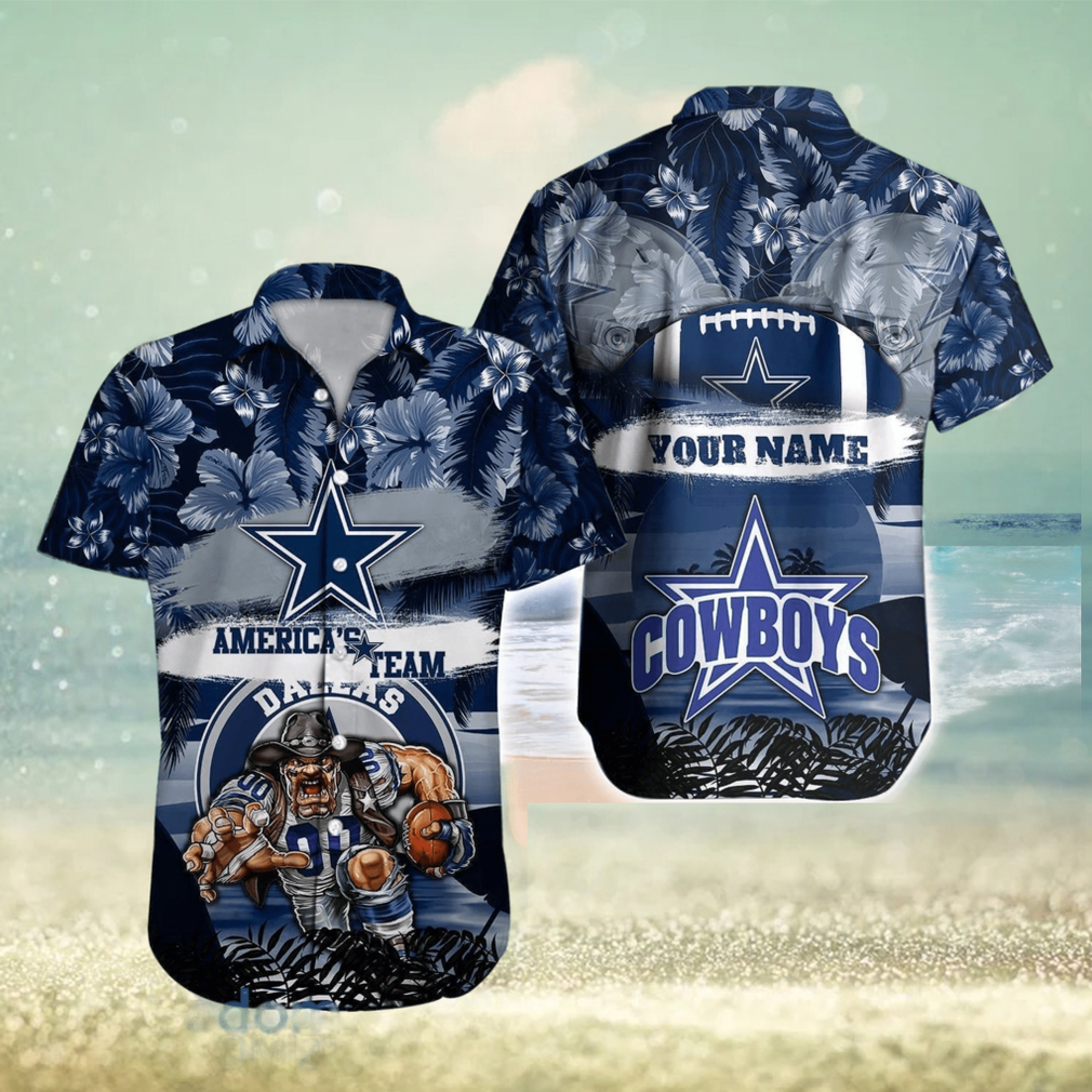 Dallas Cowboys NFL Hawaiian shirt Custom Name Summer Gift - Limotees