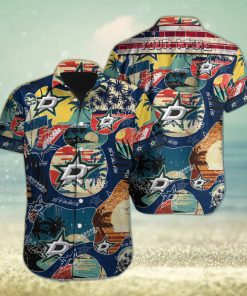 Dallas Stars Custom Name Vintage Hawaiian Shirt For Fans