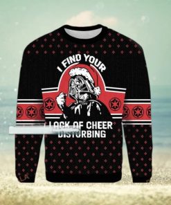 Darth Vader I Find Your Lack Of Cheer Disturbing Star Wars Ugly Christmas Sweater