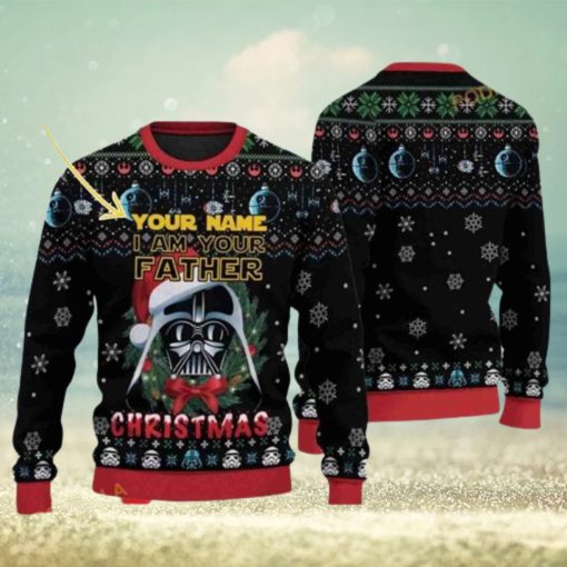 Darth Vaders I Am Your Father Star Wars Custom Ugly Knitted Christmas 3D Sweater