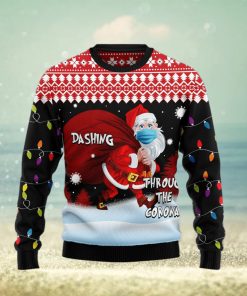 Dashing Through The Corona Ugly Christmas Sweater Gift Men Women