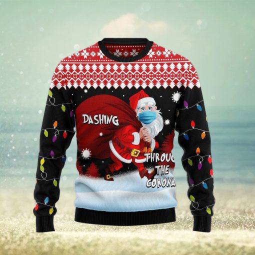 Dashing Through The Corona Ugly Christmas Sweater Gift Men Women