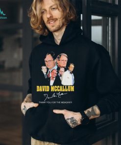 David Mccallum Thank You For The Memories Signatures Shirt