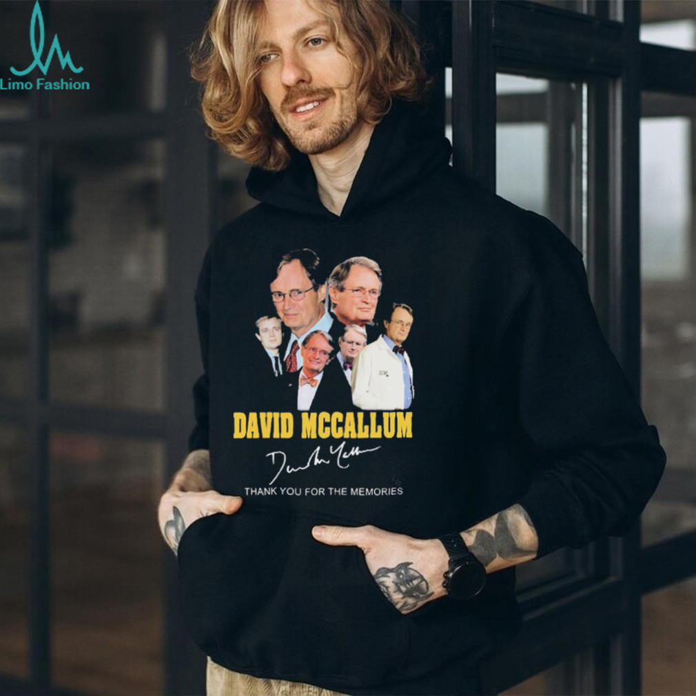 David Mccallum Thank You For The Memories Signatures Shirt David Mccallum Thank You For The Memories Signatures Shirt