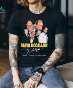David Mccallum Thank You For The Memories Signatures Shirt