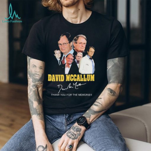 David Mccallum Thank You For The Memories Signatures Shirt