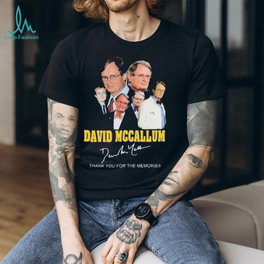 David Mccallum Thank You For The Memories Signatures Shirt David Mccallum Thank You For The Memories Signatures Shirt
