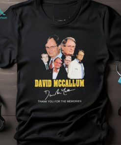 David Mccallum Thank You For The Memories Signatures Shirt