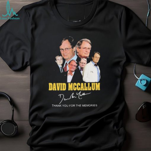 David Mccallum Thank You For The Memories Signatures Shirt