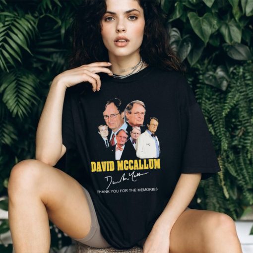 David Mccallum Thank You For The Memories Signatures Shirt