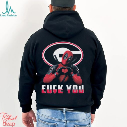 Deadpool Georgia Bulldogs Fuck You Love You Shirt