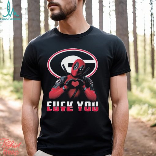 Deadpool Georgia Bulldogs Fuck You Love You Shirt
