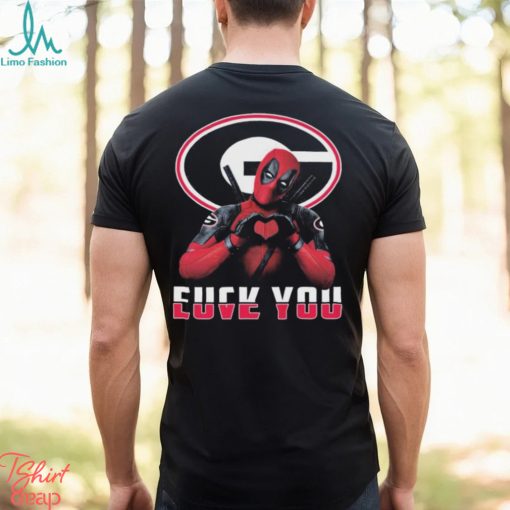 Deadpool Georgia Bulldogs Fuck You Love You Shirt