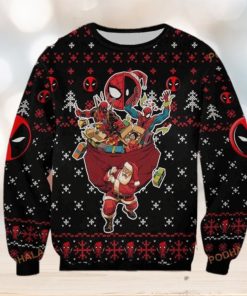 Deadpool with Spider Man Marvel Ugly Christmas Sweater