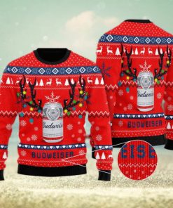 Deer Budweiser Ugly Christmas Sweater