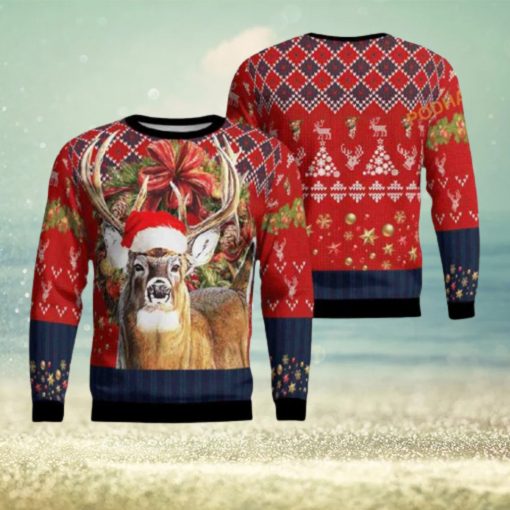 Deer Hunting 3D Ugly Sweater All Over Print, Xmas Gift