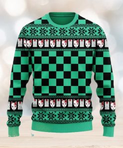 Demon Slayer Tanjro Ugly Christmas Sweater 3D Gift For Men And Women Anime Xmas Gift