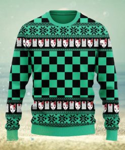 Demon Slayer Tanjro Ugly Christmas Sweater 3D Gift For Men And Women Anime Xmas Gift