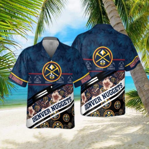 Denver Nuggets Tree Hawaii Pattern Cute Tropical Hawaiian Shirt For Men And Women Gift Beach