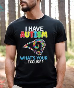 Design los angeles rams I have autism awareness what’s your excuse shirt