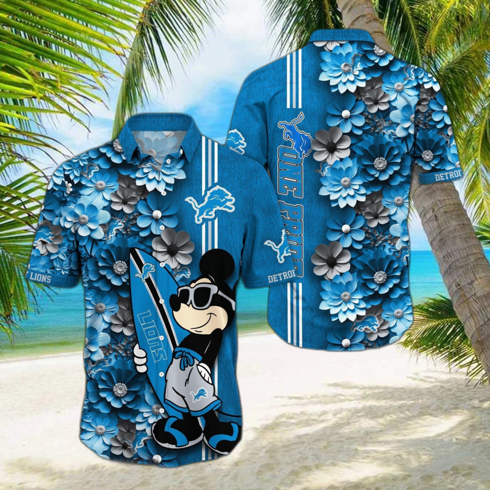 Detroit Lions Aloha Hawaiian Shirt Summer Gift