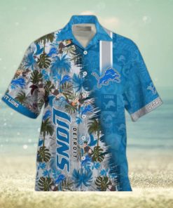 Detroit Lions NFL Team Football Beach Shirt Summer Button Down Hawaiian Shirt Fan Ever